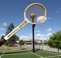 Barellans Big Tennis Racquet - Timeshare Accommodation