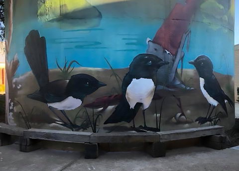 Lockhart Water Tower Mural - Timeshare Accommodation 2
