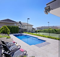 Vue de la Mer Luxury Family Retreat with tennis court pool spa water views